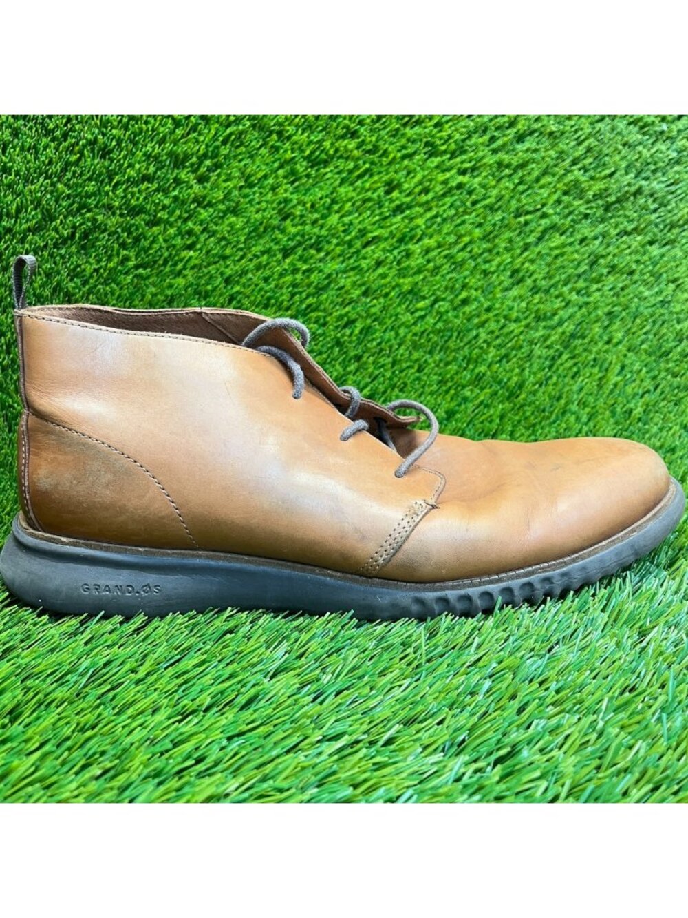 Cole Haan 2.ZeroGrand Mens Size 11 Brown Classic Outdoor Leather Chukka Bootsβ